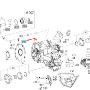 MERCEDES-BENZ GLE W167 Transfer Case Intermediate Panel A1672710000 ORIGINAL