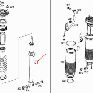 MERCEDES-BENZ SL R231 Rear Shock Absorber A2313260600 ORIGINAL