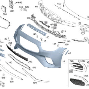 MERCEDES-BENZ E C238 Front Left Bumper Basic Carrier A2388856100 ORIGINAL