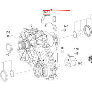 MERCEDES-BENZ GLE W167 Transfer Case Screening Plate A1672711000 ORIGINAL