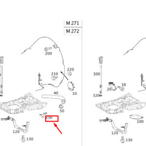 MERCEDES-BENZ SPRINTER 906 Engine Oil Pan Holder A2710140040 ORIGINAL