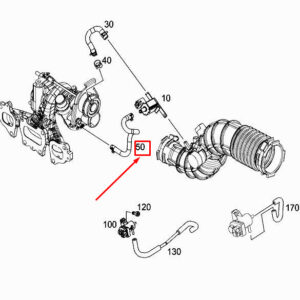 MERCEDES-BENZ CITAN W415 Engine Charged Air Line A4150980108 ORIGINAL