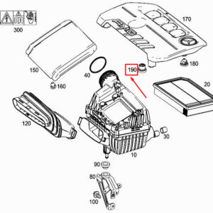 MERCEDES-BENZ A W177 Engine Cover Elastomer Bearing A0009985303 ORIGINAL