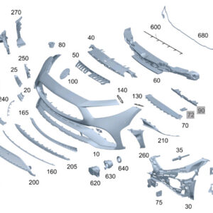 MERCEDES-BENZ CLS C257 Front Bumper Left Cover A2578857904 ORIGINAL