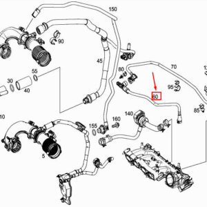MERCEDES-BENZ CLA Coupe C117 Engine Purge Line A2700183700 ORIGINAL