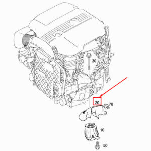 MERCEDES-BENZ C Coupe C205 Right Engine Shield A2052410434 ORIGINAL