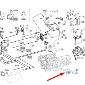 MERCEDES-BENZ E W212 Transmission To Body Electric Line A2125400035 ORIGINAL