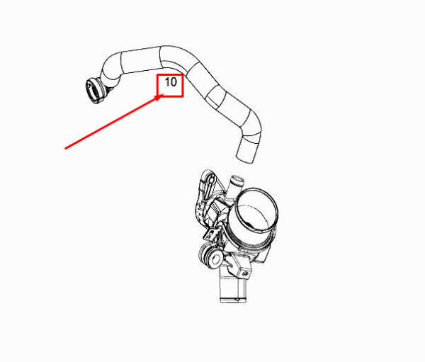 MERCEDES-BENZ CITAN W415 Engine Bleed Hose A6070105500 ORIGINAL