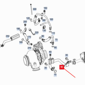 MERCEDES-BENZ GLE W167 Engine Water Line A6542031602 ORIGINAL