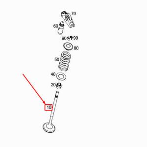 MERCEDES-BENZ CLS C257 Engine Exhaust Valve A2560501300 ORIGINAL
