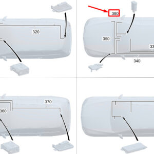 MERCEDES-BENZ C S206 USB Port Wiring Harness A2065402113 ORIGINAL