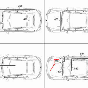 MERCEDES-BENZ CLS C257 Windshield Heating Wiring Harness A2135408455 ORIGINAL