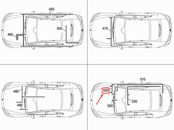 MERCEDES-BENZ CLS C257 Windshield Heating Wiring Harness A2135408455 ORIGINAL