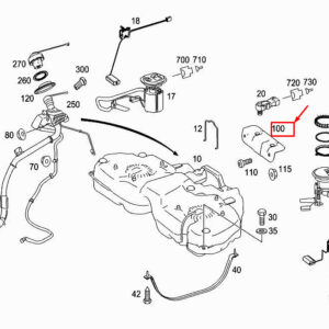 MERCEDES-BENZ R W251 Fuel Tank Bracket A2514700081 ORIGINAL