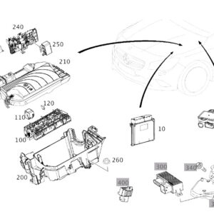 MERCEDES-BENZ CLA C117 Prefuse Box Cover A2465410905 ORIGINAL