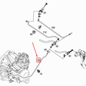 MERCEDES-BENZ CITAN W415 Clutch Line A4152950035 ORIGINAL