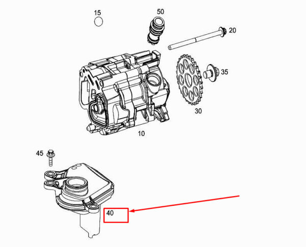 MERCEDES-BENZ GLE W167 Engine Oil Suction Pipe A6541800851 ORIGINAL