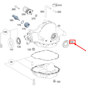 MERCEDES-BENZ GLS X167 Rear Axle Sealing Ring A2909970100 ORIGINAL