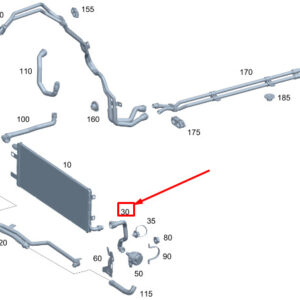 MERCEDES-BENZ GLS X167 Engine Coolant Hose A1675018100 ORIGINAL