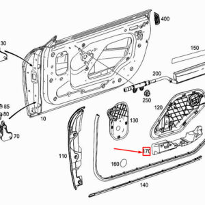 MERCEDES-BENZ SL R231 Front Left Door Reinforcement A2317270116 ORIGINAL