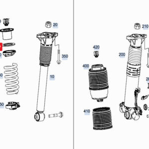 MERCEDES-BENZ GLE W167 Upper Spring Shim A1673242500 ORIGINAL