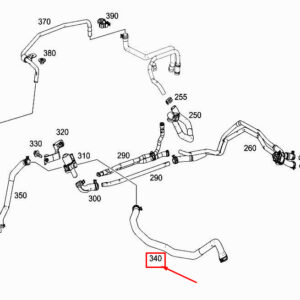 MERCEDES-BENZ CLS C257 Engine Molded Hose A2575060000 ORIGINAL