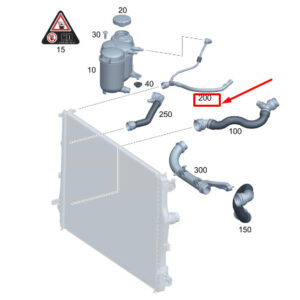 MERCEDES-BENZ C S206 Engine Bleed Line A2065011501 ORIGINAL