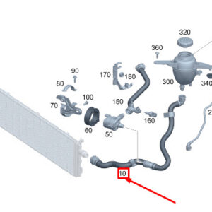 MERCEDES-BENZ C S206 Engine Coolant Hose A2065013300 ORIGINAL