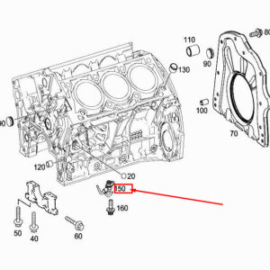 MERCEDES-BENZ C Coupe C205 Engine Oil Spray Nozzle A2761800143 ORIGINAL