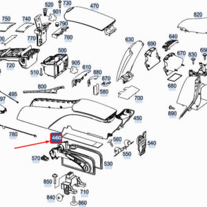 MERCEDES-BENZ S W222 Storage Box Insert A2228101197 ORIGINAL