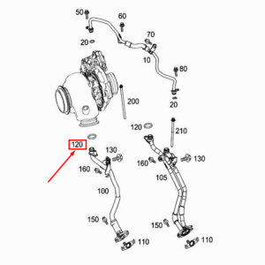 MERCEDES-BENZ A W177 Oil Return Line O-Ring A0009978603 ORIGINAL