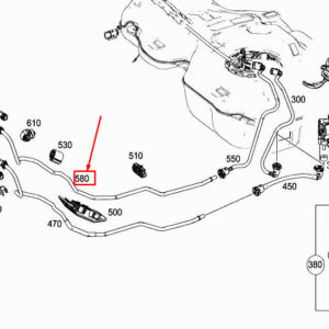 MERCEDES-BENZ A W177 Fuel Return Line A2474707402 ORIGINAL