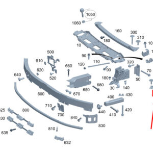 MERCEDES-BENZ S W223 Front Right Reinforcement Bracket A2236205401 ORIGINAL
