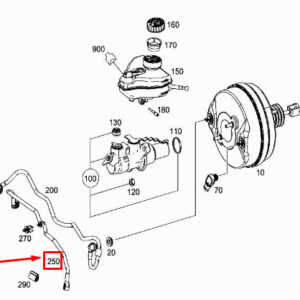 MERCEDES-BENZ C W205 Vacuum Line A2054302029 ORIGINAL