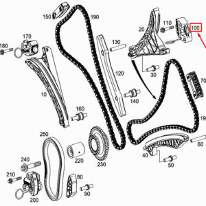 MERCEDES-BENZ S W222 Left Engine Chain Tensioner A2780502300 ORIGINAL
