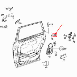 MERCEDES-BENZ R W251 Rear Left Door Drawbar A2517300192 ORIGINAL