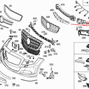 MERCEDES-BENZ CLS C218 Front RH Bumper Impact Absorber A2188851637 ORIGINAL