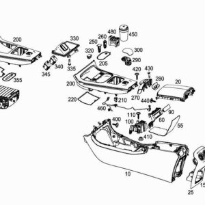 MERCEDES-BENZ A W177 Rear Console Air Vent Grille A1778309200 ORIGINAL