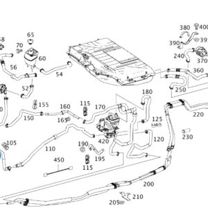 MERCEDES-BENZ ML W164 Power Electronic Cooling Hose A1645007975 ORIGINAL