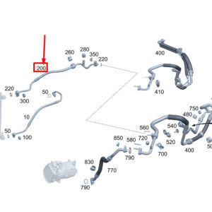 MERCEDES-BENZ S W223 A/C Refrigerant Line A2238301702 ORIGINAL