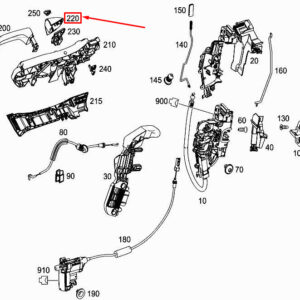 MERCEDES-BENZ S W222 Front Right Door Trim Ring A0997660800 ORIGINAL