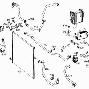 MERCEDES-BENZ S W222 Engine Coolant Hose A2225006400 ORIGINAL