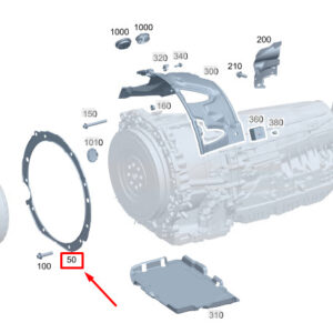 MERCEDES-BENZ S W223 Rear Timing Case Beaded Metal Seal A2560164000 ORIGINAL
