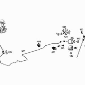 MERCEDES-BENZ C Coupe C205 Fuel Line A2054708000 ORIGINAL