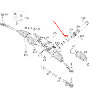 MERCEDES-BENZ S W222 Steering Gear Bracket LHD A2224610143 ORIGINAL