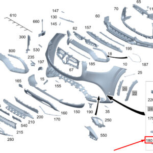 MERCEDES-BENZ GLS X167 Front Left Bumper Cover A1678852911 ORIGINAL