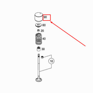 MERCEDES-BENZ CITAN W415 Engine Valve Tappet A2000500800 ORIGINAL