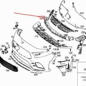 MERCEDES-BENZ A W177 Front Bumper Centre Impact Absorber A1778859402 ORIGINAL