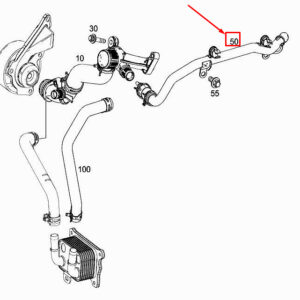 MERCEDES-BENZ A W177 Engine Coolant Hose A2822034200 ORIGINAL