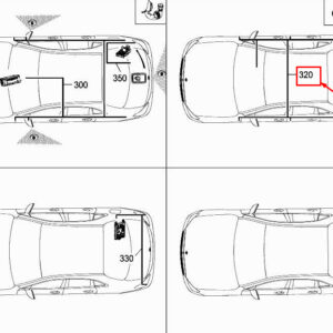 MERCEDES-BENZ E W213 Ambiance Ilumination Wiring Harness A2135403532 ORIGINAL